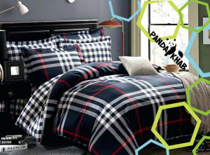 خرید روتختی ساده پسرانه سفید مشکی