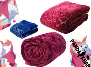 خرید عمده پتو خارجی دونفره گل برجسته