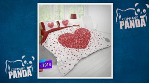 روتختی سه بعدی طرح قلب | خرید عمده سرویس خواب دونفره از تولیدی