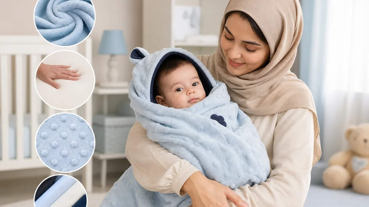 معیارهای انتخاب پتو دورپیچ نوزاد پسر